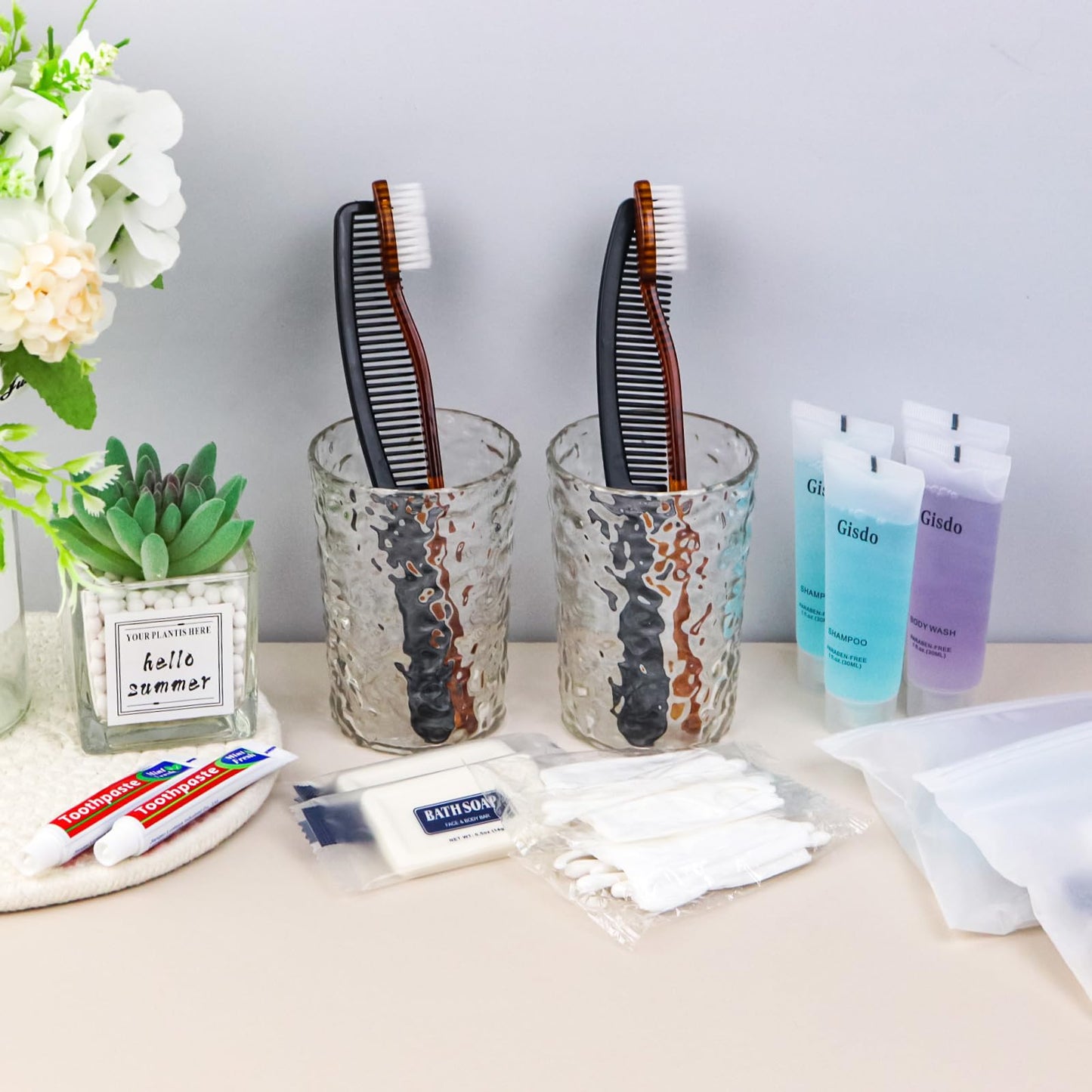 10 Sets Toiletry Kits Homeless Personal Hygiene Kit Bulk Homeless Care Package Supplies Travel Toiletry Kit Homeless Hygiene Kit Bulk for Men Women Charity Disposable Toiletry Kit(10-IN-1)