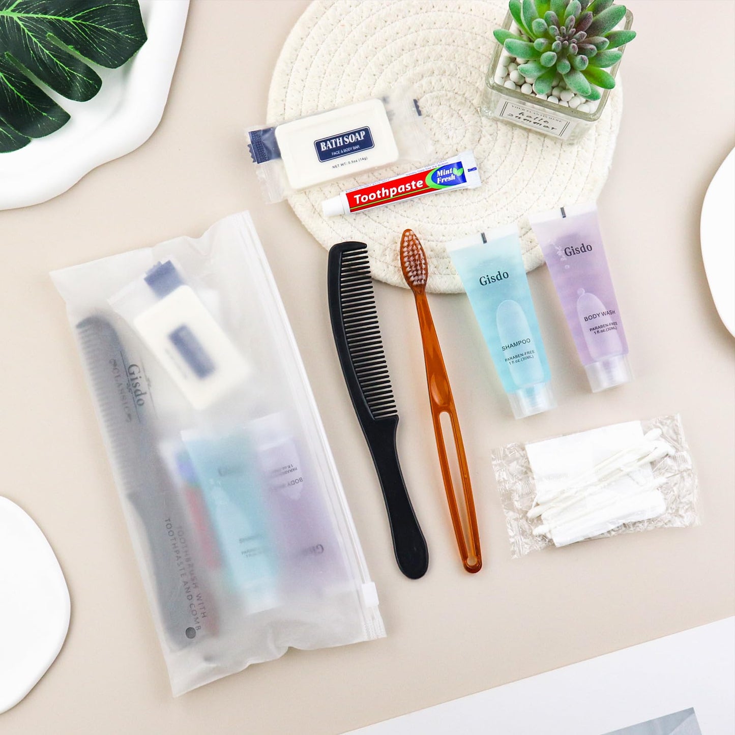 10 Sets Toiletry Kits Homeless Personal Hygiene Kit Bulk Homeless Care Package Supplies Travel Toiletry Kit Homeless Hygiene Kit Bulk for Men Women Charity Disposable Toiletry Kit(10-IN-1)