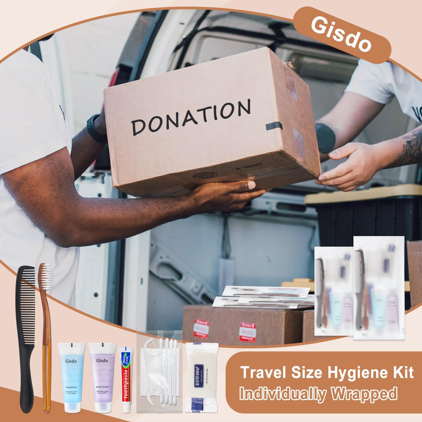 10 Sets Toiletry Kits Homeless Personal Hygiene Kit Bulk Homeless Care Package Supplies Travel Toiletry Kit Homeless Hygiene Kit Bulk for Men Women Charity Disposable Toiletry Kit(10-IN-1)