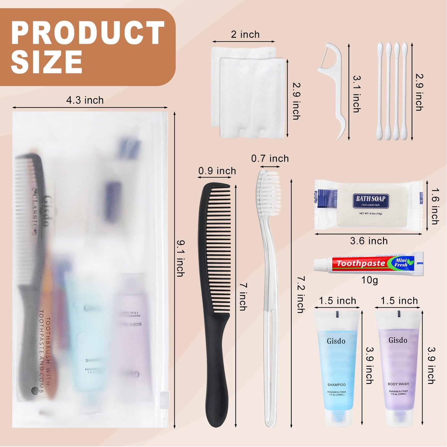 10 Sets Toiletry Kits Homeless Personal Hygiene Kit Bulk Homeless Care Package Supplies Travel Toiletry Kit Homeless Hygiene Kit Bulk for Men Women Charity Disposable Toiletry Kit(10-IN-1)